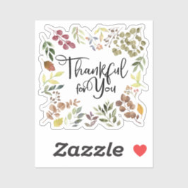 Dankbaar voor jou - Thanksgiving Sticker