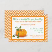 Dankbaar voor jullie Vriendschap - Uitnodiging voo (Voorkant / Achterkant)