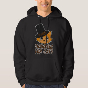 Dankbaar voor Katten voor Katvrienden - Thanksgivi Hoodie