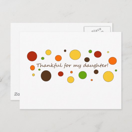 Dankbaar voor mijn dochter briefkaart (Voorkant / Achterkant)