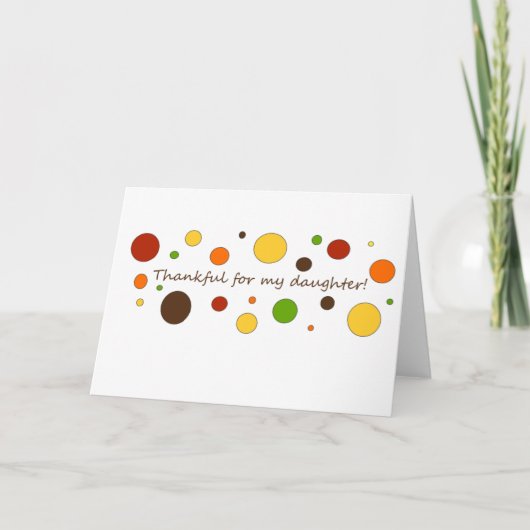 Dankbaar voor mijn dochter feestdagen kaart (Voorkant)