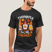 Dankbaar voor mijn kabouters Grappige Herfst Thank T-shirt (Voorkant)