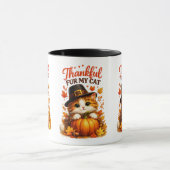 Dankbaar Voor Mijn Katten Thanksgiving Kat Mok (Midden)