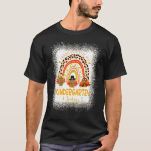 Dankbaar voor mijn kleuterschool kalkoenen Leopard T-shirt