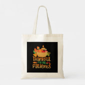 Dankbaar voor mijn patienten herfst Thanksgiving d Tote Bag (Achterkant)