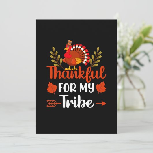 Dankbaar voor mijn stam met Thanksgiving Kaart (Staand voorkant)