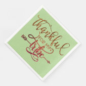 Dankbaar voor mijn stam servet (Hoek)