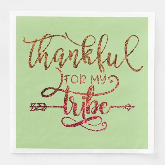 Dankbaar voor mijn stam servet (Voorkant)