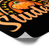 Dankbaar voor mijn studenten Leraar Thanksgiving T Poster (Hoek)