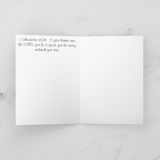 Dankbaar voor mijn vriend bedankkaart (Binnen)