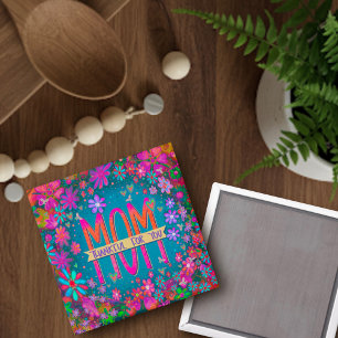 Dankbaar voor Moeder Floral Inspirivity  Roze Magneet