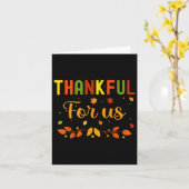 Dankbaar voor ons Thanksgiving koppels Herfst dank Kaart (Gele Bloem)