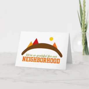 Dankbaar voor onze Buurt Feestdagen Kaart
