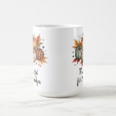 Dankbaar voor opa Thanksgiving Pumpkins Koffiemok (Center)