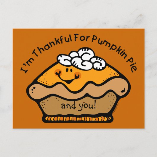 Dankbaar voor Pie Custom Briefkaart (Voorkant)