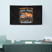 Dankbaar voor Recyclen Truck Thanksgiving Day Garb Spandoek (Beurs)