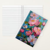 Dankbaar voor roze bloemen dankbaarheidsdagboek notitieboek (Binnen)