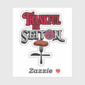 Dankbaar voor Seitan Sticker (Vel)