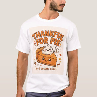 Dankbaar voor Taart — Pompoentaart Thanksgiving T- T-shirt