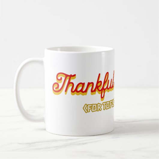 Dankbaar voor Tofu Koffiemok (Links)