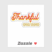 Dankbaar voor Tofu Sticker (Vel)