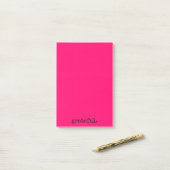 dankbaar voor typografie warm roze post-it® notes (Op bureau)