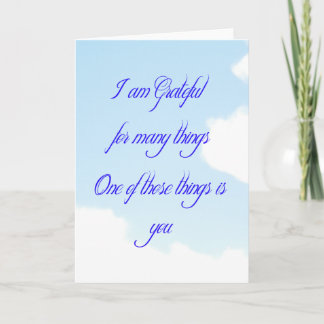 Dankbaar voor u bedankkaart