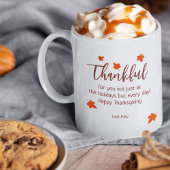 Dankbaar voor u douane Thanksgiving Koffiemok
