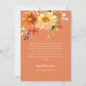 Dankbaar voor u, Thanksgiving foto wenskaart Bedankkaart (Achterkant)