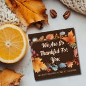 Dankbaar voor uw aangepaste bedrijf Thanksgiving p Bedankjes Labels