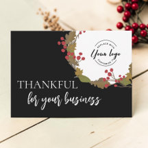 Dankbaar voor uw bedrijfslogo Thanksgiving