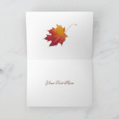 Dankbaar voor Uw Bladeren Notecard Bedrijfs van de Feestdagen Kaart (Binnen)