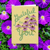 Dankbaar voor uw Hand Lettered Bedankkaart