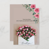 "Dankbaar voor uw inspiratie" Bedankkaart (Voorkant / Achterkant)