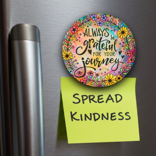 dankbaar voor uw reis citaatmagneet magneet