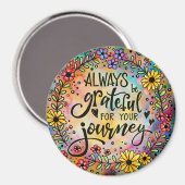 dankbaar voor uw reis citaatmagneet magneet (Voorkant / Achterkant)