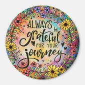 dankbaar voor uw reis citaatmagneet magneet (Voorkant)