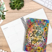 Dankbaar voor uw reis Inspirerend Bloemen Planner
