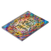 Dankbaar voor uw reis Inspirerend bloemplezier Notitieboek (Linkerzijde)