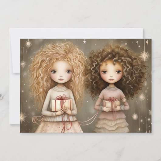 Dankbaar voor uw vriendschap: een vakantiegroet feestdagenkaart (Voorkant)