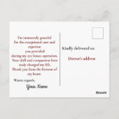 Dankbaar voor Visionaire Oogchirurg Briefkaart (Achterkant)