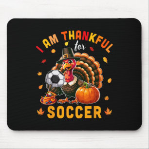 Dankbaar voor voetbal Thanksgiving Turkije Matchin Muismat