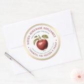 Dankbaar voor Vrienden & Familie Zelfgemaakte Appe Ronde Sticker (Envelop)