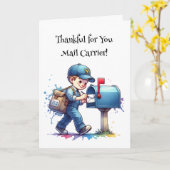 Dankbaar voor You Mail Carrier Kaart (Gele Bloem)