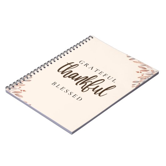 dankbaar zalig botanisch notitieboek (Linkerzijde)