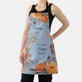 Dankbaar zalig gezegend Bloemen Thanksgiving Schort (Insitu)