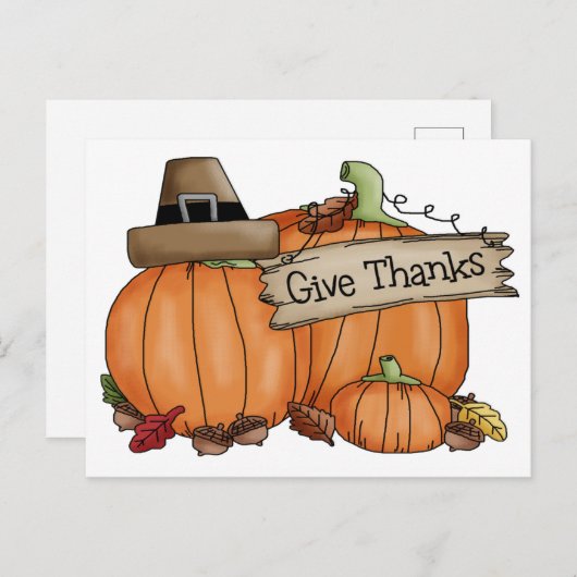 Dankbaar zijn briefkaart (Voorkant / Achterkant)