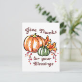 Dankbaar zijn briefkaart (Staand voorkant)