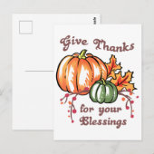 Dankbaar zijn briefkaart (Voorkant / Achterkant)