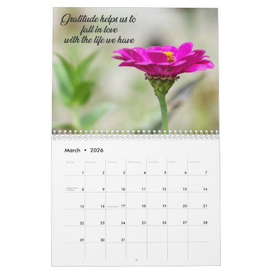 Dankbaarheid 2025 kalender (Mar 2026)